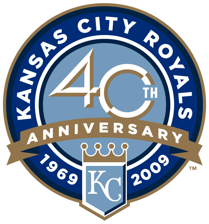 Kansas City Royals 2009 Anniversary Logo iron on paper